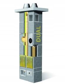 KOMIN SCHIEDEL DUAL 120 + 200 6M