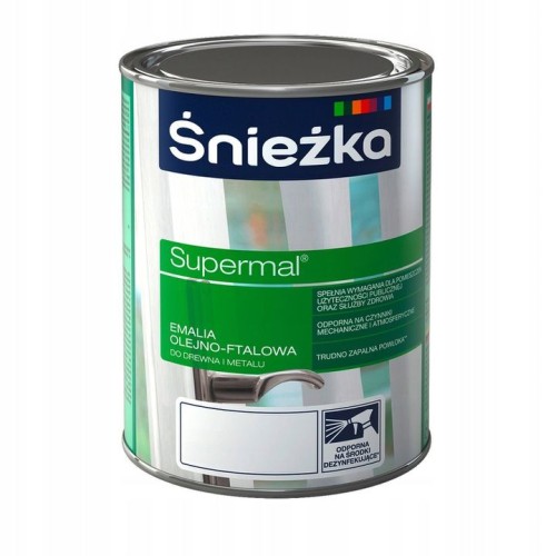 Farba Śnieżka Supermal biała 0,8l