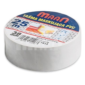 TAŚMA PCV BIAŁA 48MM 25M
