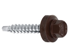 WKRĘT SAMOWIERCĄCY TYP FARMER DO DREWNA BRĄZ RAL 8017 4,8x35