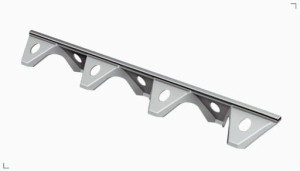 LISTWA DYSTANSOWA STROPOWA ZZ-25 POD DOLNA SIATKĘ ZBROJENIA 2M