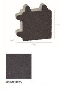 Kostka LIBET VERTIGO Antracytowy Grubość 8cm