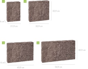 Kostka LIBET DURANGO ANTICO Grubość 6cm