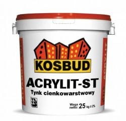 tynk silikatowy KOSBUD ACRYLIT ST 25Kg