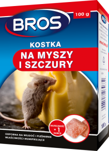 BROS KOSTKA NA MYSZY I SZCZURY 100G