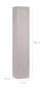 Libet Palisada TRAWERTYN BIANCO wysokość 78,5cm