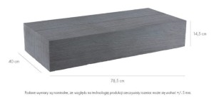 Libet Stopień Schodowy MADERA 40x14,5x78,5cm