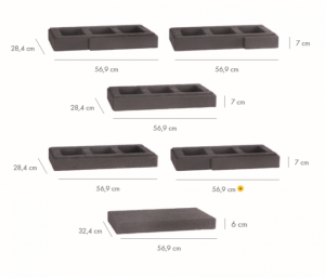 Ogrodzenie strukturalne LIBET 56,9x28,4x7cm