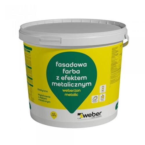 Farba metaliczna fasadowa WEBER.TON METALIC 20 kg