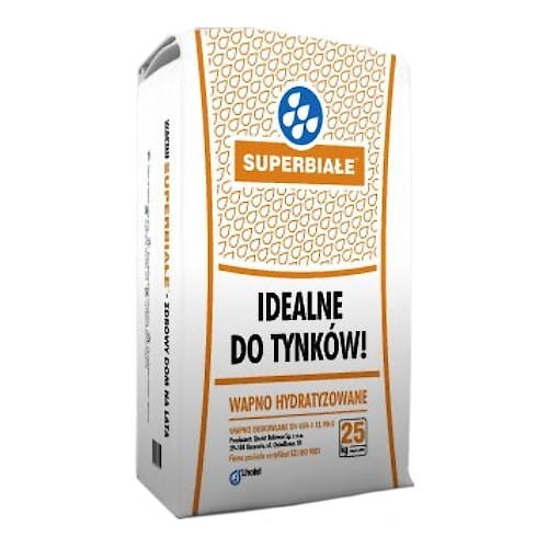 Wapno budowlane Lhoist superbiałe 25 kg