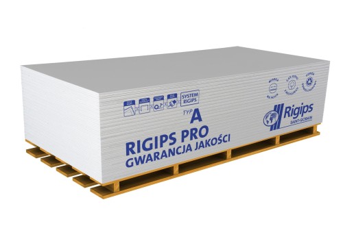 Rigips płyta zwykła 2,6 m PRO typ A (2600x1200x12,5)