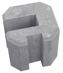 ŁĄCZNIK NAROŻNY BETONOWY DO PODMURÓWKI 30 CM