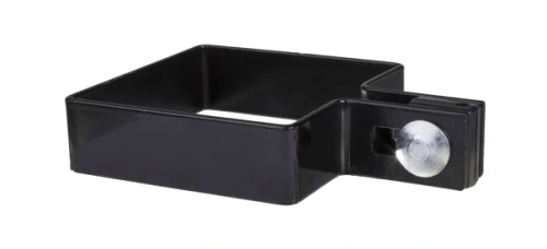 Obejma początkowa na słupek czarna