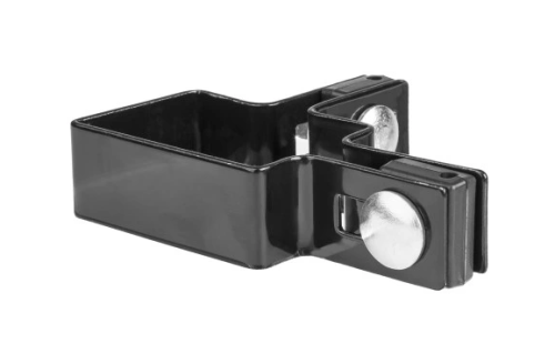 Obejma narożna do słupka czarna