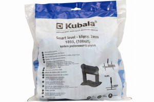 KUBALA KLIPSY DO POZIOMOWANIA PŁYTEK SMART LEVEL 2MM 100 SZT.