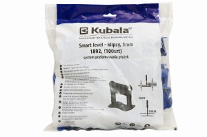 KUBALA KLIPSY DO POZIOMOWANIA PŁYTEK SMART LEVEL 1MM 100 SZT.