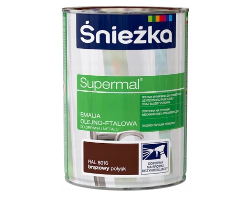 Farba Śnieżka Supermal brązowy