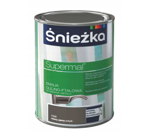 Farba Śnieżka Supermal szary jasny