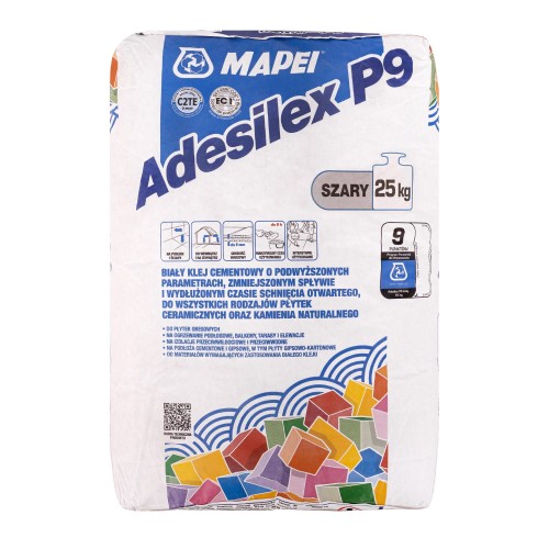 Mapei Adesilex P9 25 kg elastyczny klej do płytek szary