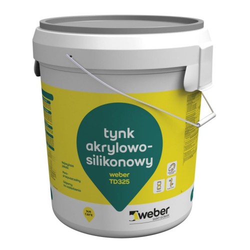 Weber tynk silikonowo-akrylowy Weber TD325 1,5 mm 30 kg